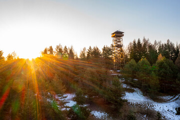 Wieża Malnik, wschód słońca  © Maciej G. Szling
