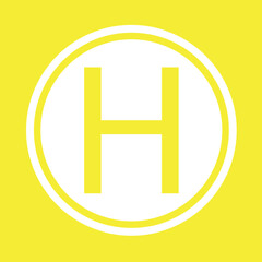  An Icon Illustration Isolated on a Background - H