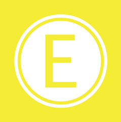 An Icon Illustration Isolated on a Background - E