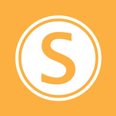 An Icon Illustration Isolated on a Background - S