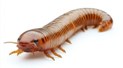 Exploring fascinating insect anatomy the unique characteristics of a millipede studio setting macro photography