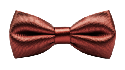 Elegant red and black bow ties, silk accessories isolated