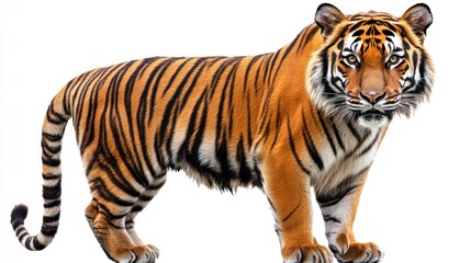 Obraz premium Majestic tiger in a natural habitat stunning wildlife photography captivating jungle environment close-up view