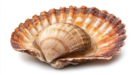 Obraz premium Collecting scallops from the ocean marine life close-up photography natural environment macro view