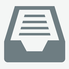 Storage data icon, representing digital storage, cloud, and information management.