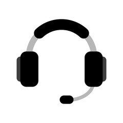 Vector headphones icon.