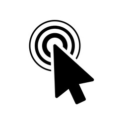 Clicking the mouse cursor graphic design