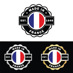 Made in France Make in France Organic Genuine Seal Tag Stamp Badge Made with Love Product of France