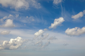 Sky with some white clouds