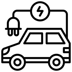 Electric Vehicle Icon