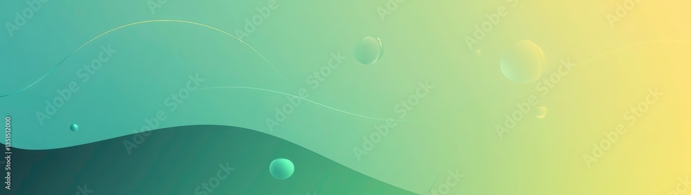 Poster abstract space landscape with soft color gradient
