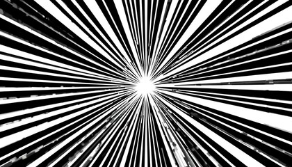 Dynamic light rays emanating from a central point abstract visual representation digital art high-contrast environment eye-level view exploring energy and motion