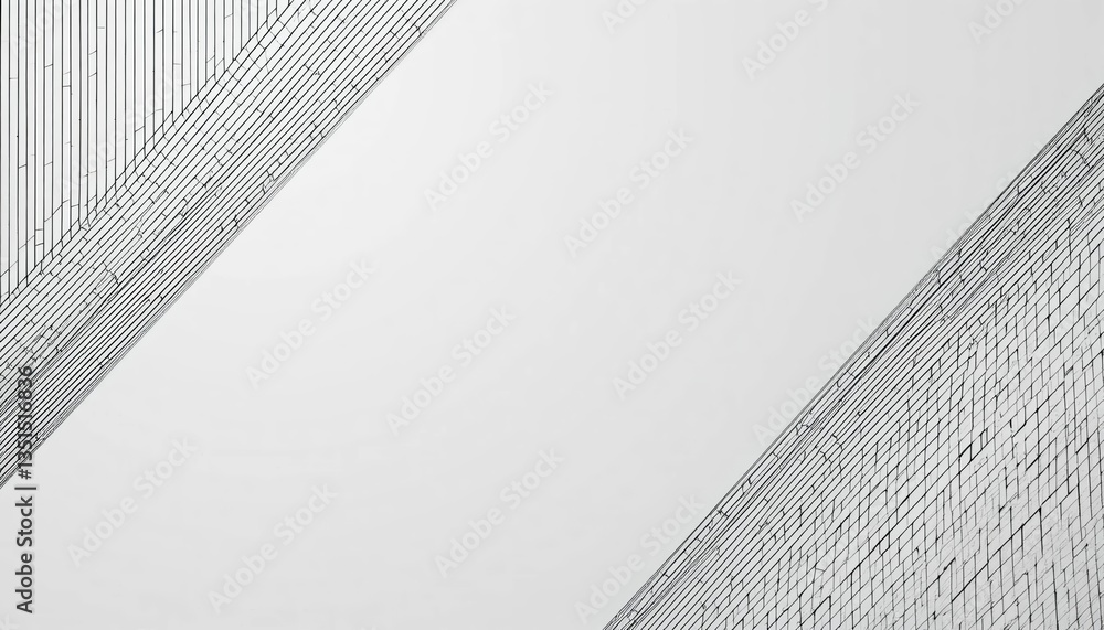 Aufkleber architectural lines and shapes urban landscape abstract photography minimalist environment wide-angl