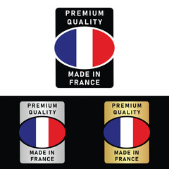 Made in France Make in France Organic Genuine Seal Tag Stamp Badge Made with Love Product of France