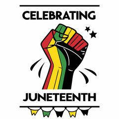 Juneteenth 1865 Celebrating SVG | Empowerment Vector Art