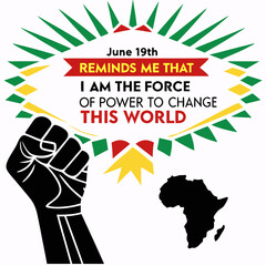 Juneteenth 1865 SVG | Power to Change the World
