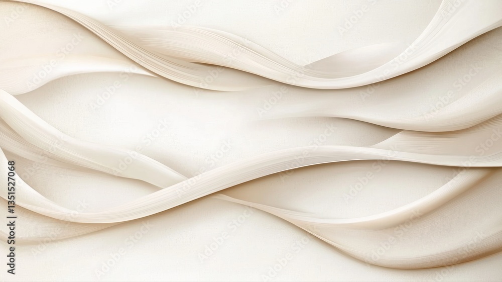 Poster abstract wavy patterns in neutral tones create a soothing and elegant look, ideal for backgrounds an