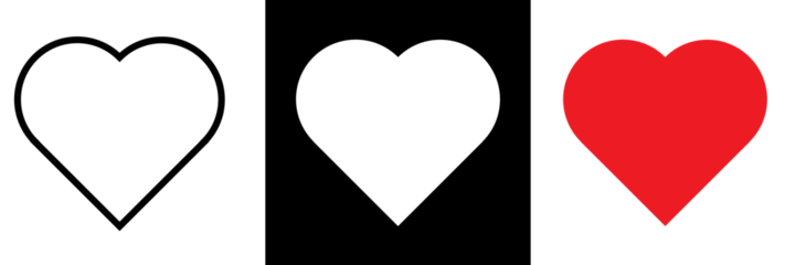 Hearts Icons Vectors Illustrations