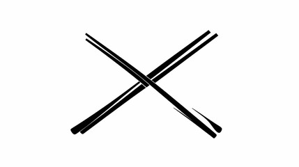 Hand-drawn black X symbol on white background, rejection concept