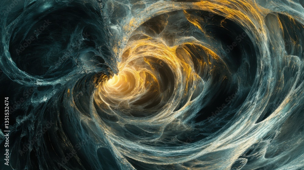 Poster vibrant swirling patterns create a mesmerizing display of colors and textures in an abstract represe