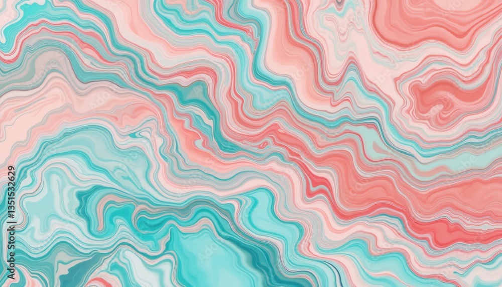 Poster abstract wave patterns in soft pastel colors digital art creation artistic environment aerial viewpo
