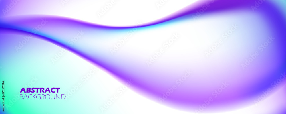Aufkleber vibrant colored waves. liquid shapes. bright fluid colors. defocused color gradients for creative gr