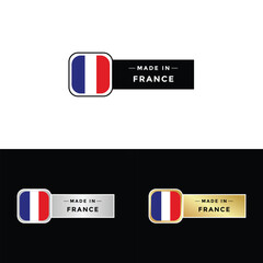 Made in France Make in France Organic Genuine Seal Tag Stamp Badge Made with Love Product of France