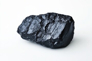 Obraz premium A close up image showing a large black piece of coal