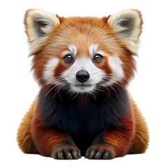 Obraz premium Adorable Red Panda Cute Animal Image isolated on transparent background