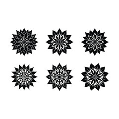 Abstract Floral Shape Design for Modern Digital Art and Decorations