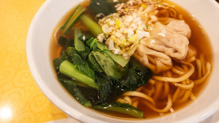 中華料理　ワンタン麺　横浜中華街