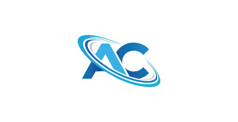 AC Abstract letters logo monogram logo design