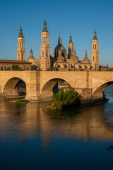 Fototapeta premium Basilica of Our Lady of Pillar in Zaragoza, Spain, Europe