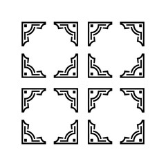 Corner design vector 
