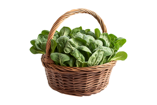 Bok choy pak choi pok choi chinese cabbage vegetables Isolated on White and Transparent Background PNG Image.