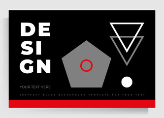 Design of cover of business brochure, flyer, folder, poster. Vector template with geometric shapes.