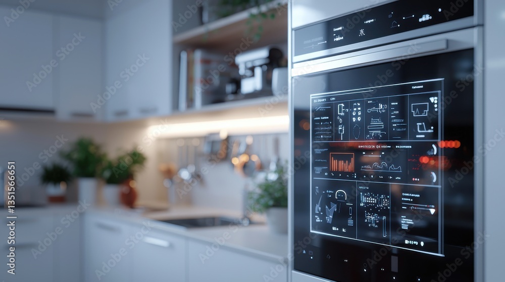 Poster enhancing home functionality smart tech for modern residences in urban environments