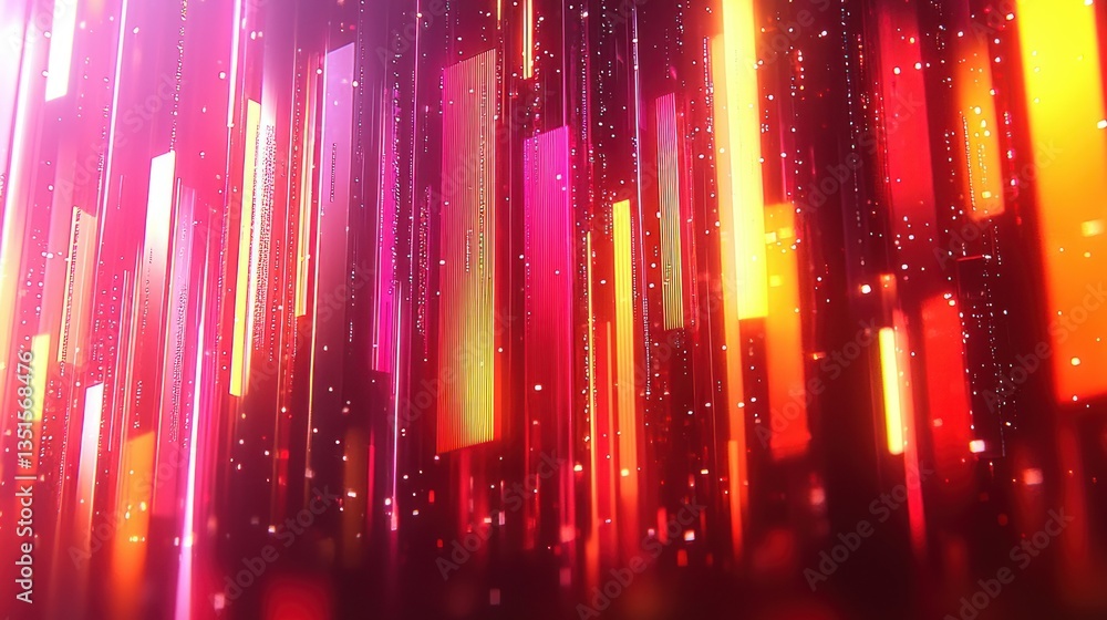 Wall mural vibrant abstract light streaks creating a dynamic background