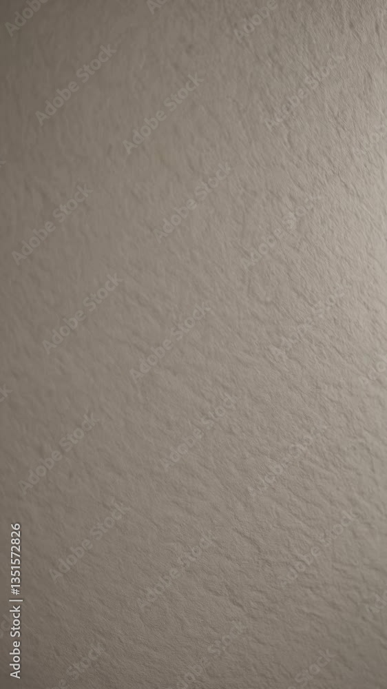 Poster close-up video shot of a textured beige wall, capturing the subtle details and patterns from a strai