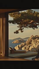 Serene coastal retreat with scenic ocean views from luxurious villa