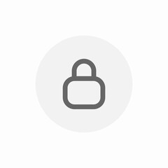 Lock security protection icon vector sign