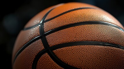 Obraz premium basketball on black
