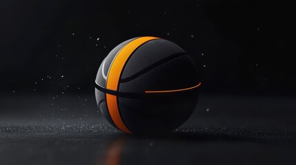 Fototapeta premium basketball ball in the basket