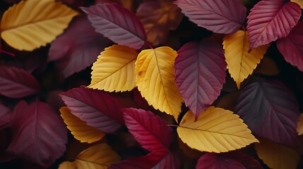 Fototapeta premium Autumn Leaves Background Texture. (23)