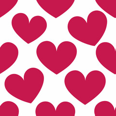 Love shape shameless pattern design