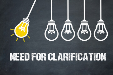 Fototapeta premium need for clarification 