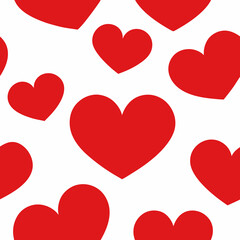 Love shape shameless pattern design