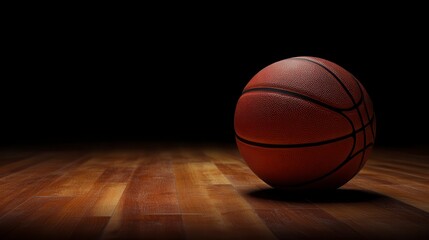 Obraz premium basketball on black