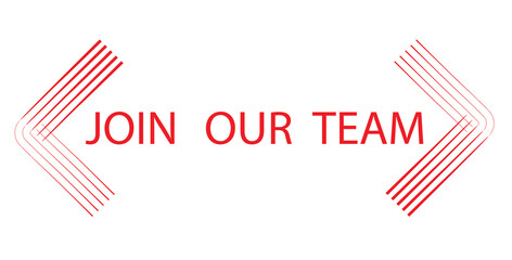 Obraz premium WEe are hiring, join our team vector icon