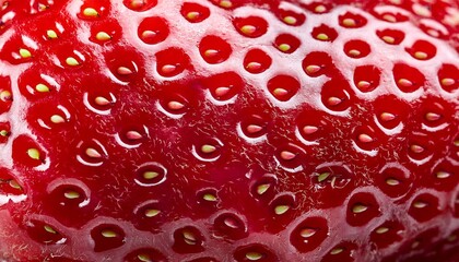 macro photo of strawberry texture